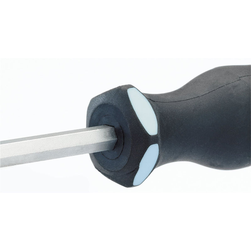 Draper 'Pound Thru' Plain Slot Soft Grip Screwdriver, 6.5 x 100mm 35181 Draper - Dynamic Drive