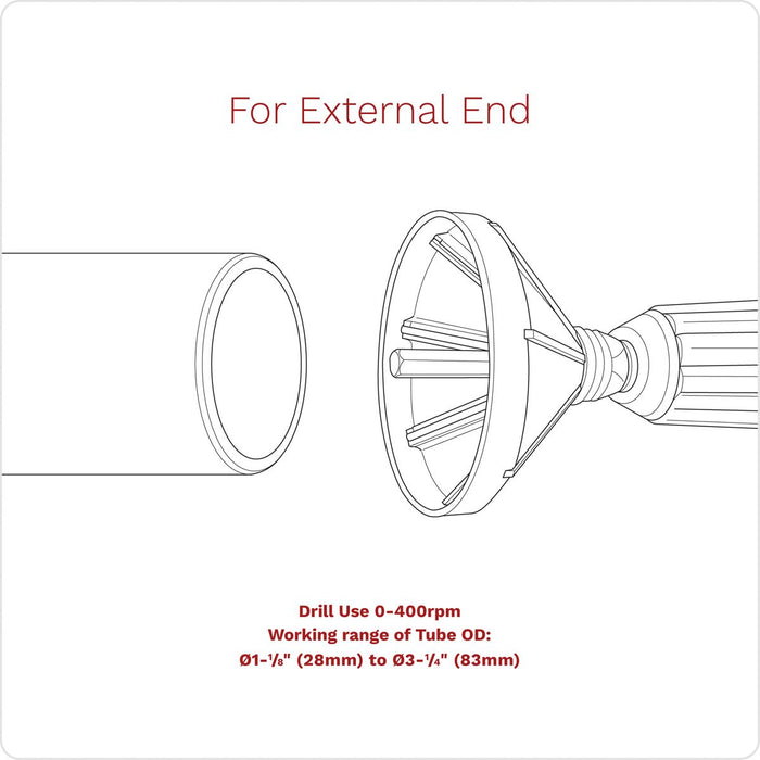 Sealey Internal & External 2-in-1 Deburring/Chamfer Tool Ø27-86mm DB06 Sealey - Dynamic Drive