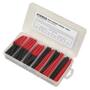 Sealey Heat Shrink Tubing Assortment 180pc 50 & 100mm Black & Red HST501BR Sealey - Dynamic Drive