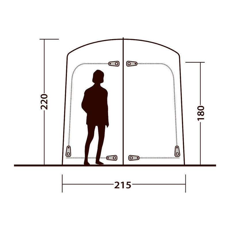 Outwell Seahaven Comfort Station Double Shower Toilet Tent Outwell - Dynamic Drive