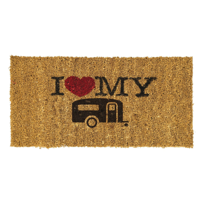 MDS1203 Reimo I Love My Caravan coconut door Mat 51651 UK Camping And Leisure - Dynamic Drive