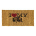 MDS1203 Reimo I Love My Caravan coconut door Mat 51651 UK Camping And Leisure - Dynamic Drive
