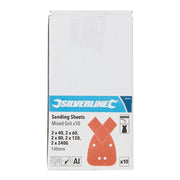 Silverline Hook & Loop Detail Sander Sheets & Tips 140mm 10pk 896841 Silverline  - Dynamic Drive