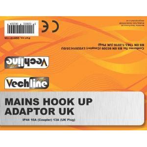 Vechline Mains Hook Up Adaptor Uk QQ016118A Vechline - Dynamic Drive