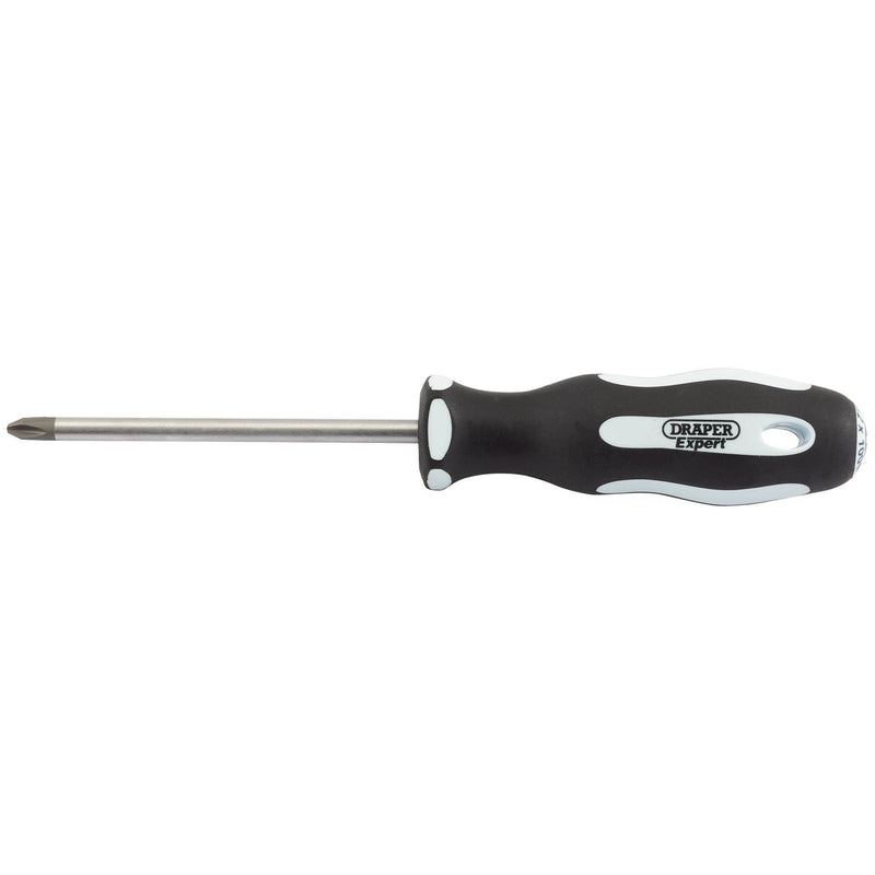 Draper Cross Slot Soft Grip Screwdriver, No.2 x 100mm 34992 Draper - Dynamic Drive