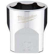 Milwaukee 3/8 Drive Socket Metric Standard 19mm 4932478349 Milwaukee - Dynamic Drive