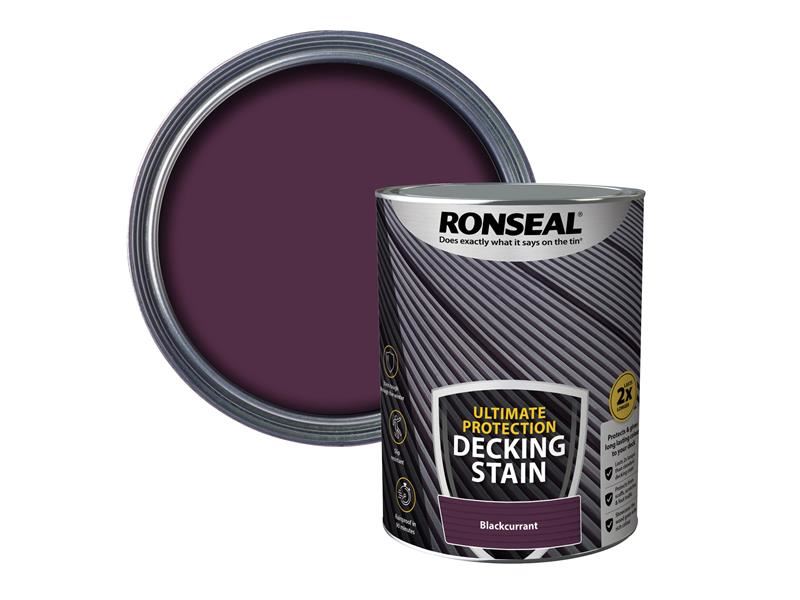 Ronseal Ultimate Protection Decking Stain Blackcurrant 5 litre Ronseal - Dynamic Drive