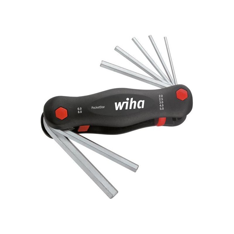 Wiha PocketStar Hex Key Set, 7 Piece (2-8mm) Wiha - Dynamic Drive
