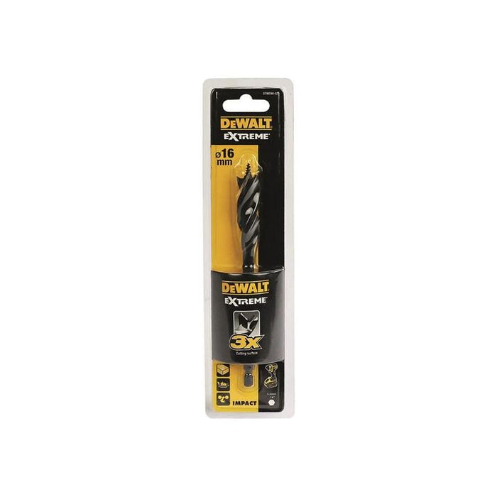 Dewalt Power Tools Extreme Tri-Flute Spade Bit 16 x 152mm DeWALT Power Tools - Dynamic Drive