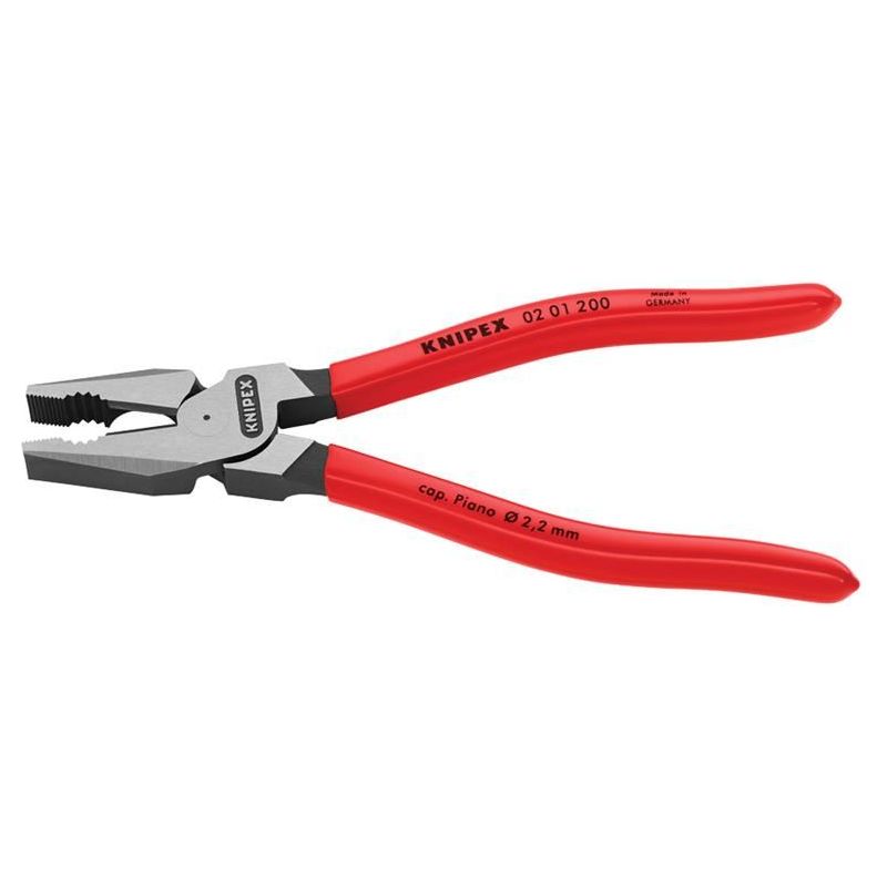 Knipex High Leverage Combination Pliers PVC Grip 200mm (8in) Knipex - Dynamic Drive
