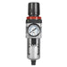 Sealey Air Filter/Regulator with Gauge SA2001/FR Sealey - Dynamic Drive