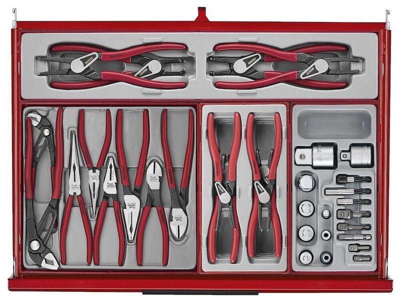 Teng Tools 53" PRO35™ Monster stack tool kit 1295 pieces red Town Tools - Dynamic Drive