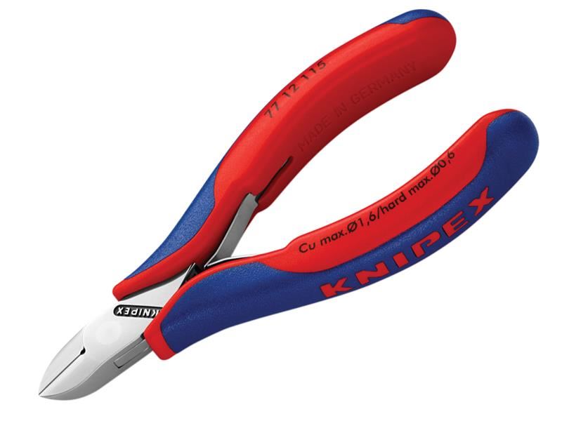 Knipex Electronics Diagonal Cut Pliers - Round Bevelled 115mm Knipex - Dynamic Drive