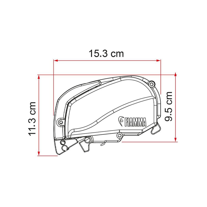 Fiamma F80s fits Fiat Ducato 320 Awning Deep Black Royal Grey Fiamma - Dynamic Drive