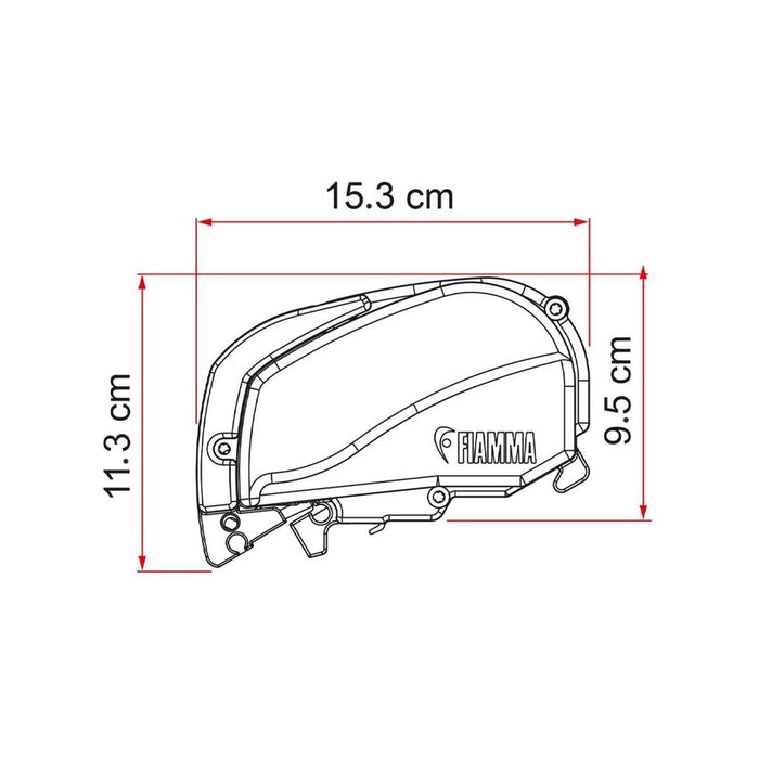 Fiamma F80s fits Fiat Ducato 320 Awning Deep Black Royal Grey Fiamma - Dynamic Drive