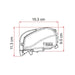 Fiamma F80s fits Fiat Ducato 320 Awning Deep Black Royal Grey Fiamma - Dynamic Drive