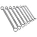 Sealey Offset Double End Ring Spanner Set 8pc Metric AK63257 Sealey - Dynamic Drive