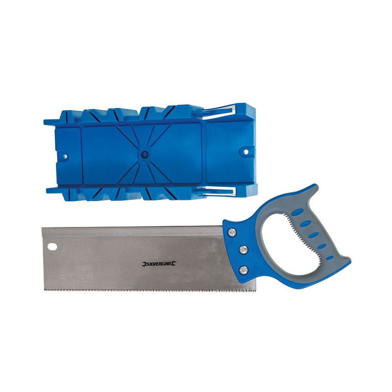 Silverline Expert Mitre Box & Saw 300 x 90mm Silverline - Dynamic Drive
