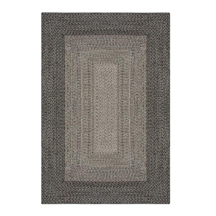 Outdoor Garden Rug Portable Mat for Decking Patio Faux Jute Dark Grey 80x150cm Gardenwize  - Dynamic Drive