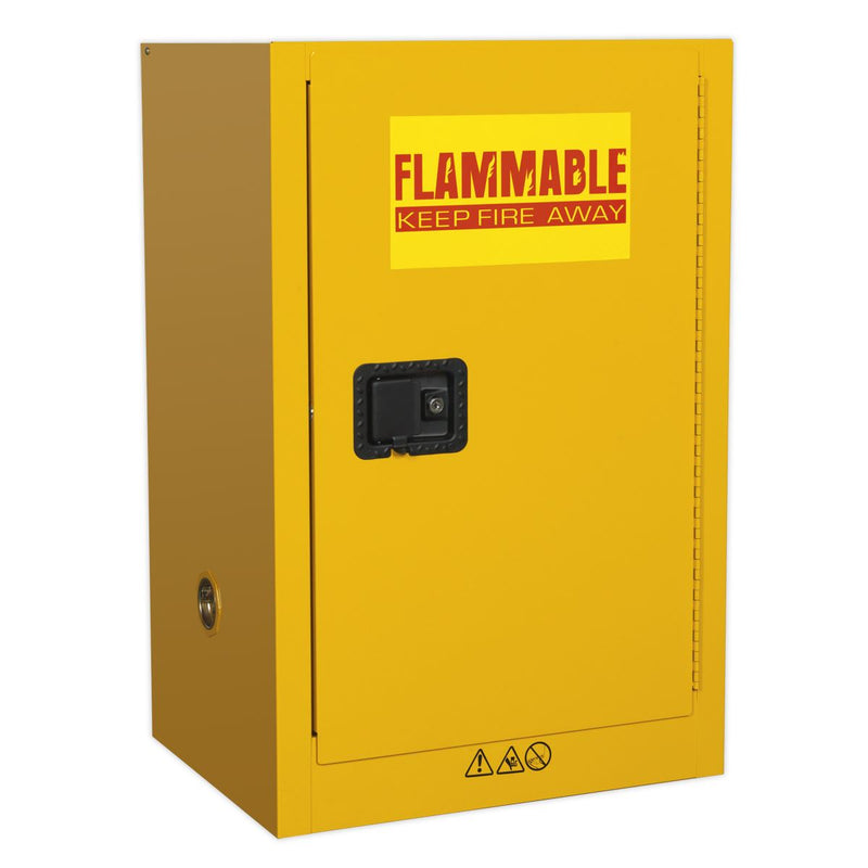 Sealey Flammables Storage Cabinet 585 x 455 x 890mm FSC07 Sealey - Dynamic Drive