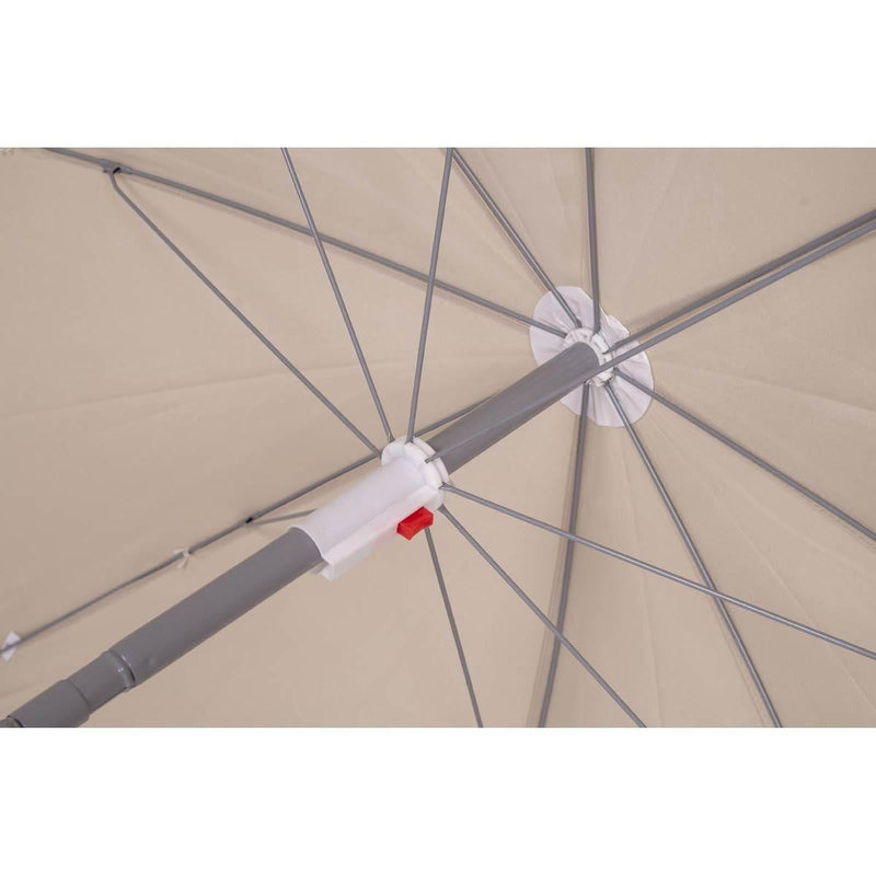 Bo-Camp Parasol Articulated Arm Polyester Dia 200cm Sand Bo-Camp - Dynamic Drive