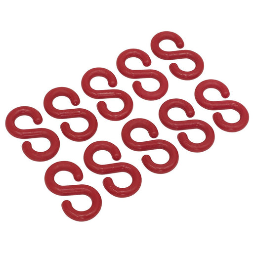 Sealey Plastic Chain S-Hook Pack of 10 RSH10 Sealey - Dynamic Drive