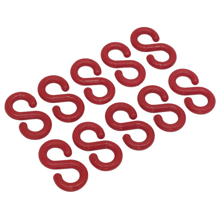 Sealey Plastic Chain S-Hook Pack of 10 RSH10 Sealey - Dynamic Drive