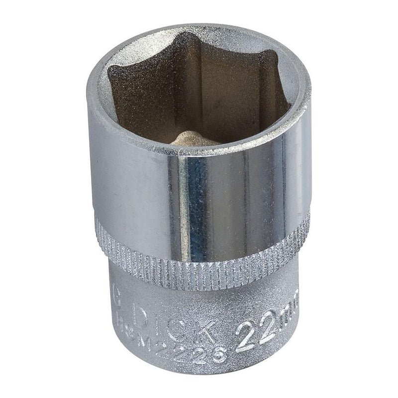 King Dick Socket SD 1/2" Metric 12pt 22mm King Dick - Dynamic Drive