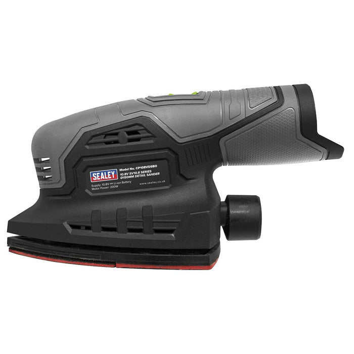 Sealey SV10.8 Series 150mm Cordless Detail Sander 10.8V - Body Only CP108VDSBO Sealey - Dynamic Drive
