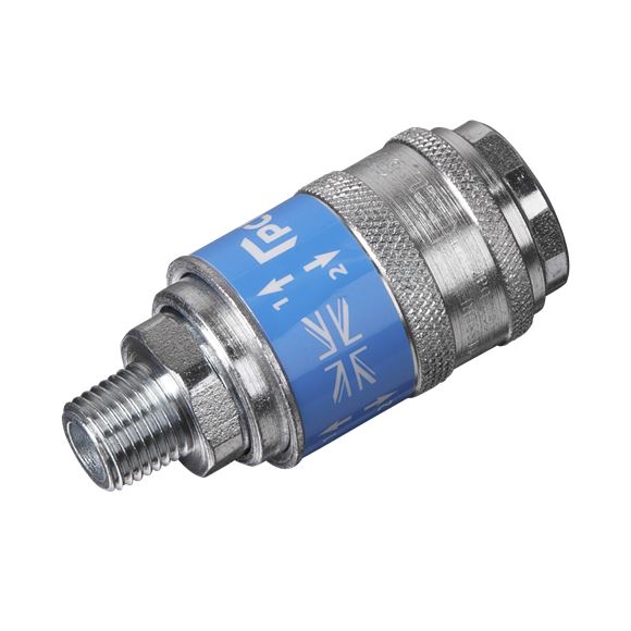 Sealey Safety Coupling Body Male 1/4"BSPT AC56 Sealey  - Dynamic Drive