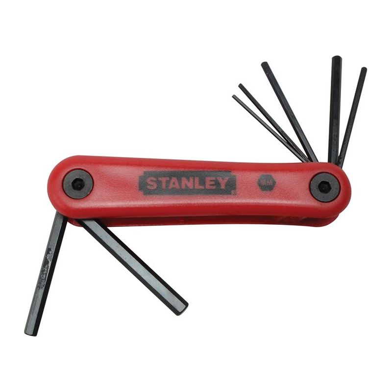Stanley® Hand Tools Metric Folding Hexagon Key Set,7 Piece STANLEY® Hand Tools - Dynamic Drive