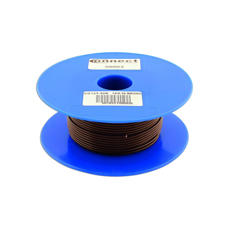 Connect Brown Single Core Auto Cable 14/0.30 50m 30003 Tool Connection - Dynamic Drive