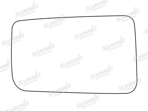 Summit Stick-On Standard Mirror Glass fits Citroen BX Peugeot 309, 405 505 LHS Summit - Dynamic Drive