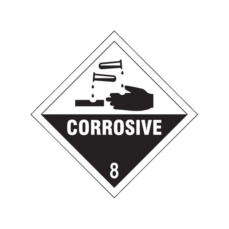 Scan Corrosive 8 - Self Adhesive Vinyl Sign 100 x 100mm Scan - Dynamic Drive