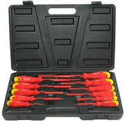 Silverline Screwdriver Set Slotted Phillips Electrician Insulated Soft Grip 11pc Silverline  - Dynamic Drive