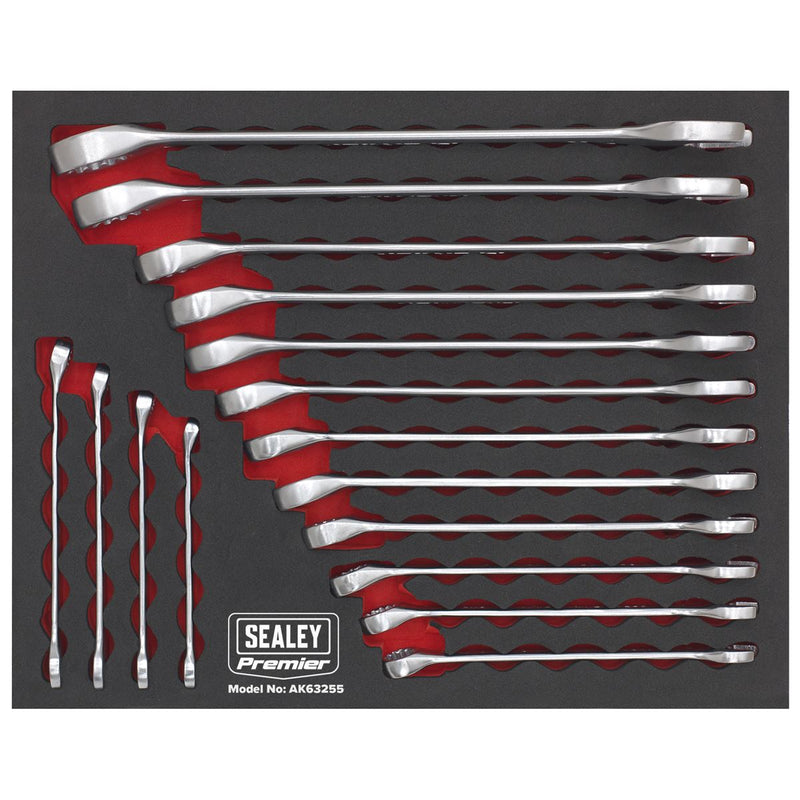 Sealey Combination Spanner Set 16pc Metric AK63255 Sealey - Dynamic Drive