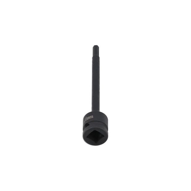 Laser Extra Long Impact Hex Bit 1/2"D 6mm 8582 Laser - Dynamic Drive