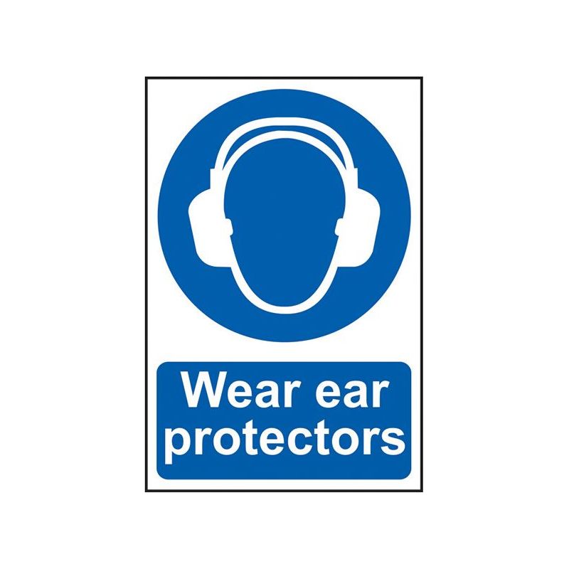 Scan Wear Ear Protectors - PVC Sign 200 x 300mm Scan - Dynamic Drive