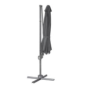 Dellonda Cantilever Parasol with 360 Rotation, Tilt & Cover 3m - Grey Dellonda - Dynamic Drive