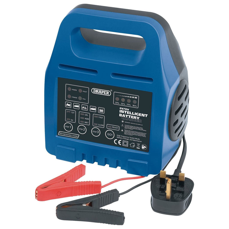 Draper 6/12V Intelligent Battery Charger 33861 Draper - Dynamic Drive