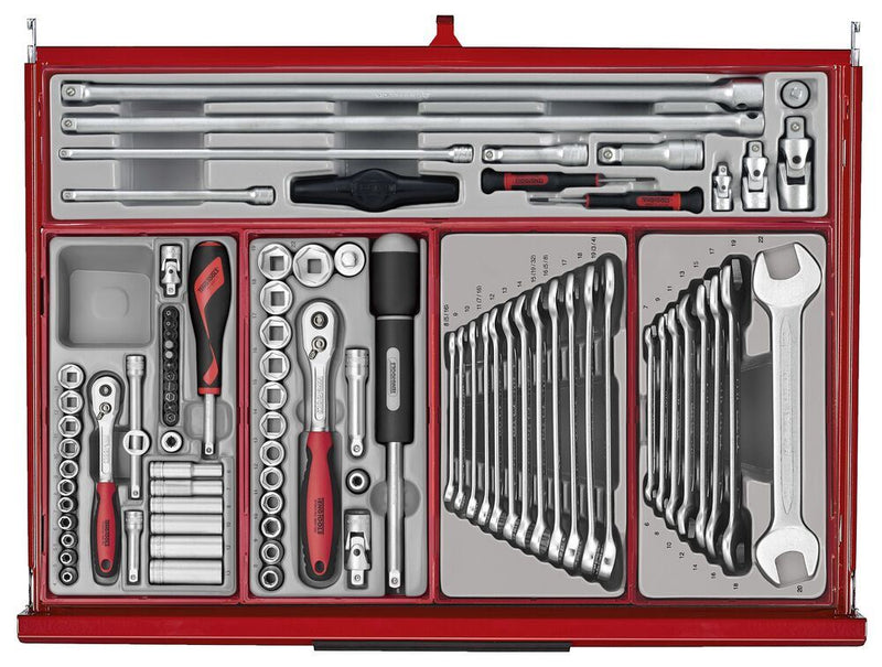 Teng Tools 26" PRO35™ roller cabinet tool kit 516 pieces red Town Tools - Dynamic Drive