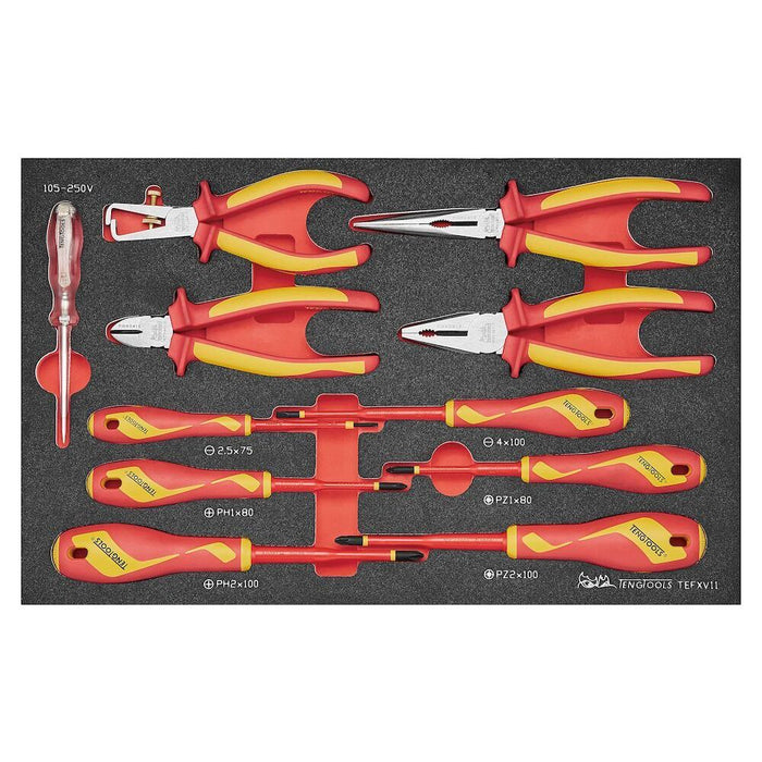 Teng Tools Insulated Plier & Screwdriver Set FOAM3 11 Pieces Teng Tools - Dynamic Drive