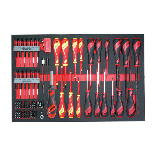 Teng Tools Screwdriver Set Mixed FOAM4X4 98 Pieces Teng Tools - Dynamic Drive