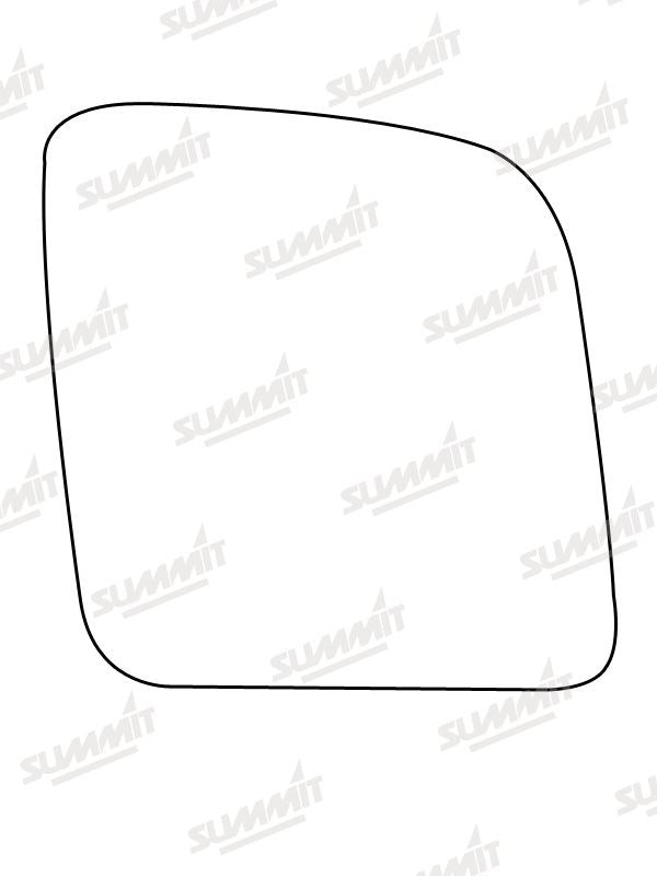 Summit Stick-On Commercial Mirror Glass fits Ford Transit Connect RHS Summit - Dynamic Drive