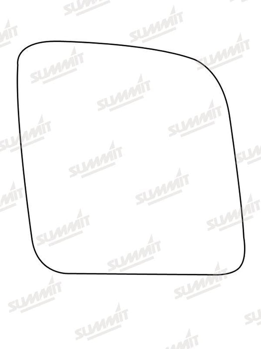Summit Stick-On Commercial Mirror Glass fits Ford Transit Connect RHS Summit - Dynamic Drive