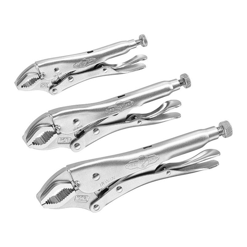 Irwin® Vise-Grip® Curved Jaw Locking Pliers Set of 3 (5CR/7CR/10CR) IRWIN® Vise-Grip® - Dynamic Drive