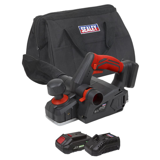 Sealey SV20 Series Cordless Planer Kit 20V 2Ah CP20VEPKIT1 Sealey - Dynamic Drive