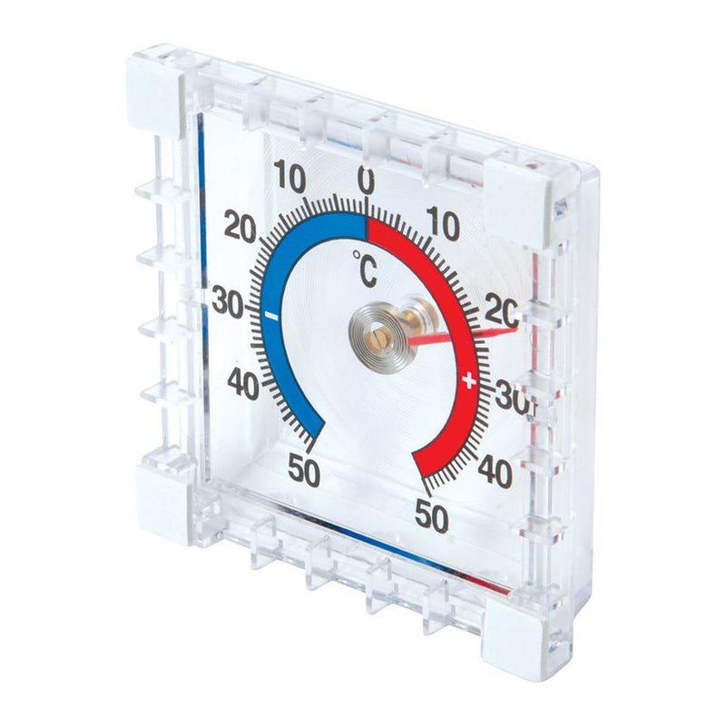 Silverline Indoor/Outdoor Stick-On Thermometer -50° to +50°C Silverline - Dynamic Drive