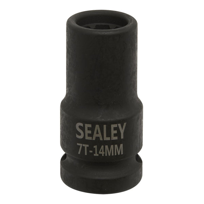 Sealey Brake Caliper Socket 1/2"Sq Drive 14mm 7-Point VS0985 Sealey - Dynamic Drive