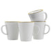 Gimex Linea Line Mug Gold 350ml 4 Pieces Gimex - Dynamic Drive